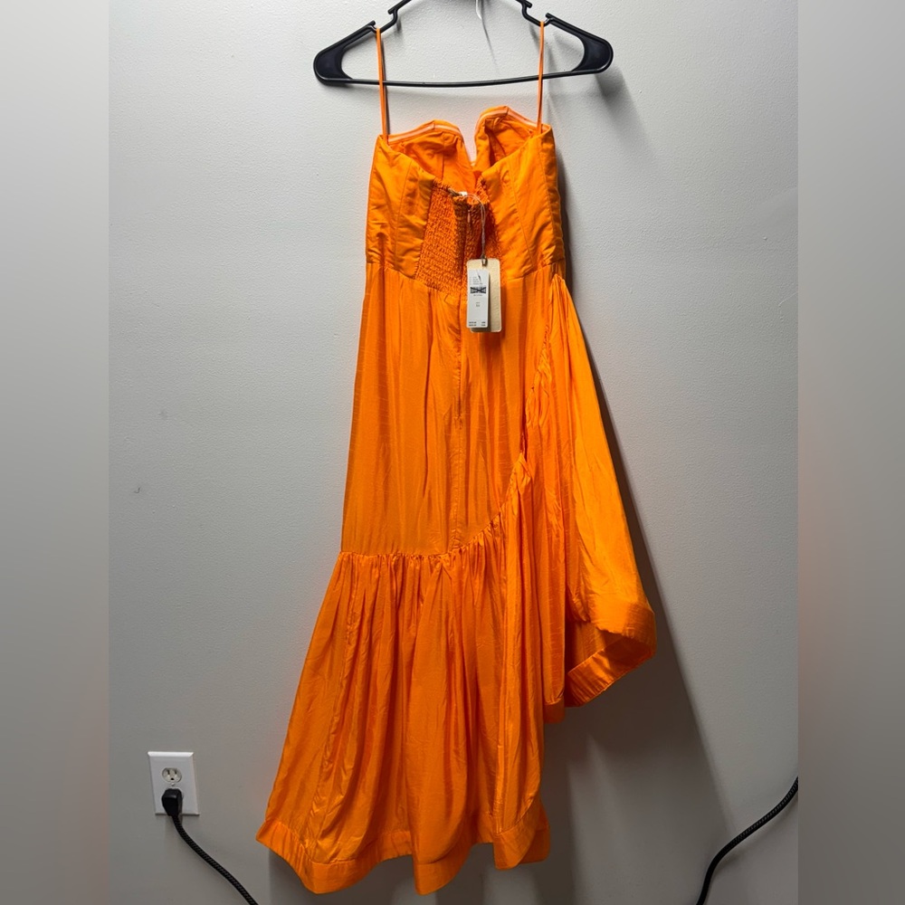 Free People Orange Fall Dress NWT - Picture 2 of 4